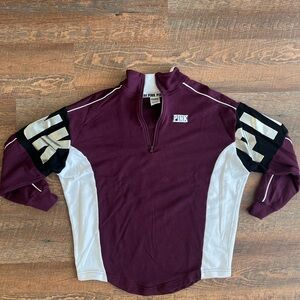 Victoria's Secret Pink Plum Quarter-Zip Top